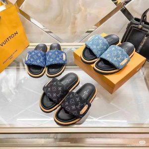 LV Puffy Slides
